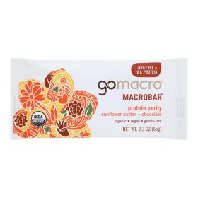 Gomacro Organic Macrobar - Sunflower Butter And Chocolate - 2.3 Oz Bars - Case Of 12